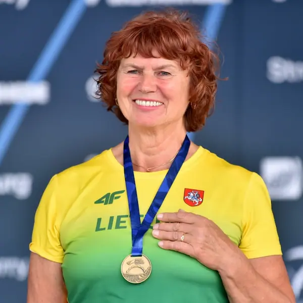 Lietuvos lengvosios atletikos meistrų asociacijos (LLAMA) valdybos narė Genovaitė Kazlauskienė
